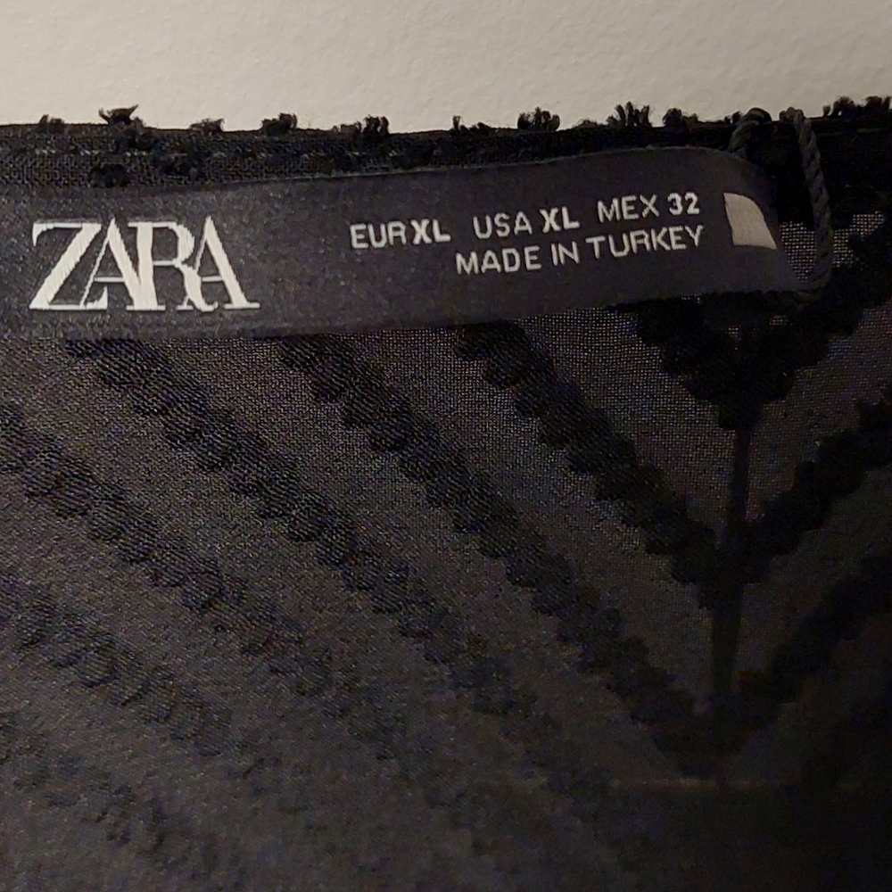 ZARA Dotted Mesh Midi Dress NWT - Picture 9 of 15